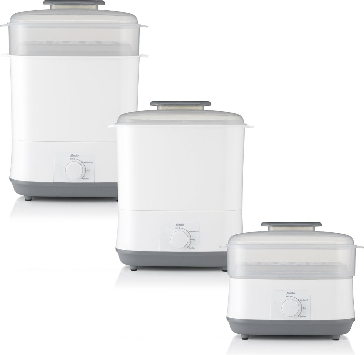 Alecto BF55 - Elektrische Stoomsterilisator met Droogfunctie - Wit •