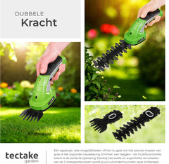 Accu Heggenschaar - Grasschaar - Struikschaar - Tectake®