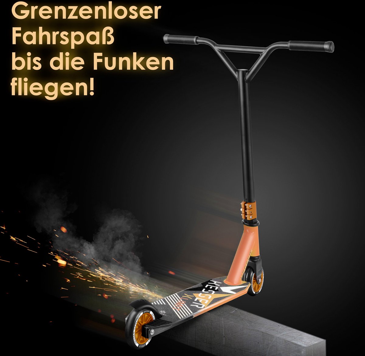 KESSER® Stuntstep voor Volwassenen en Kinderen - Kinderstep - Oranje