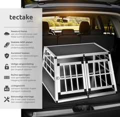 Autobench - Hondenbench - Hondentransportbench - 89x69x50 cm - Tectake®