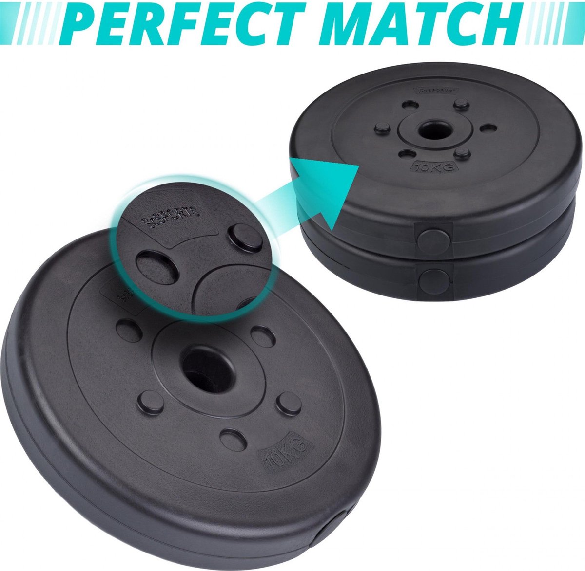 Halterschijven - Halter gewichten - 30 mm - 30kg kg - ScSPORTS®