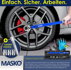 MASKO® Momentsleutel - 6-delig set - 40-210Nm - Blauw