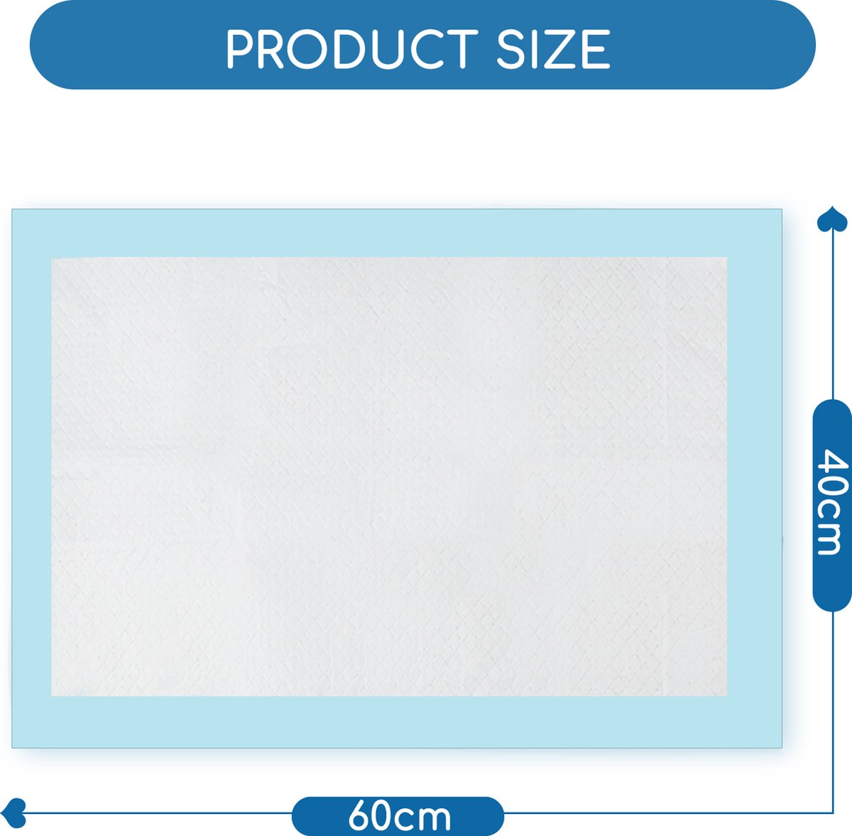 50 Puppy training Pads - 60x40cm - Zindelijkheidstraining