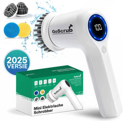 Elektrische Schoonmaakborstel – Elektrische Schrobber - Schrobborstel – Wit - Mini - GoScrub® •