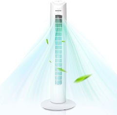 Aigostar Aircooler - Luchtkoeler - Ventilator - Torenventilator - Wit •