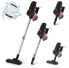 Aigostar Steelstofzuiger Bedraad - 15kPa - 600W - Rood/Zwart