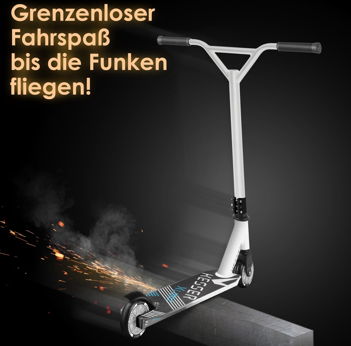 Kinderstep - Stuntstep - Vouwbaar - Wit - KESSER® •