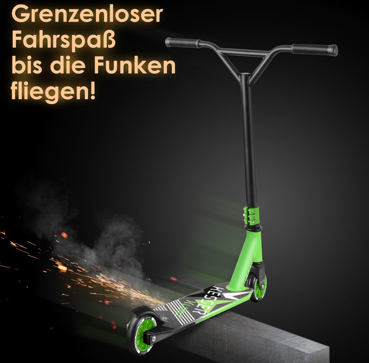 KESSER® Stuntstep voor Volwassenen en Kinderen - Kinderstep - Groen •