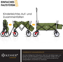KESSER® Bolderkar - Opvouwbaar - Bolderwagen - Khaki •