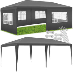 Partytent - 3x6m - Paviljoen - Grijs - Tectake •