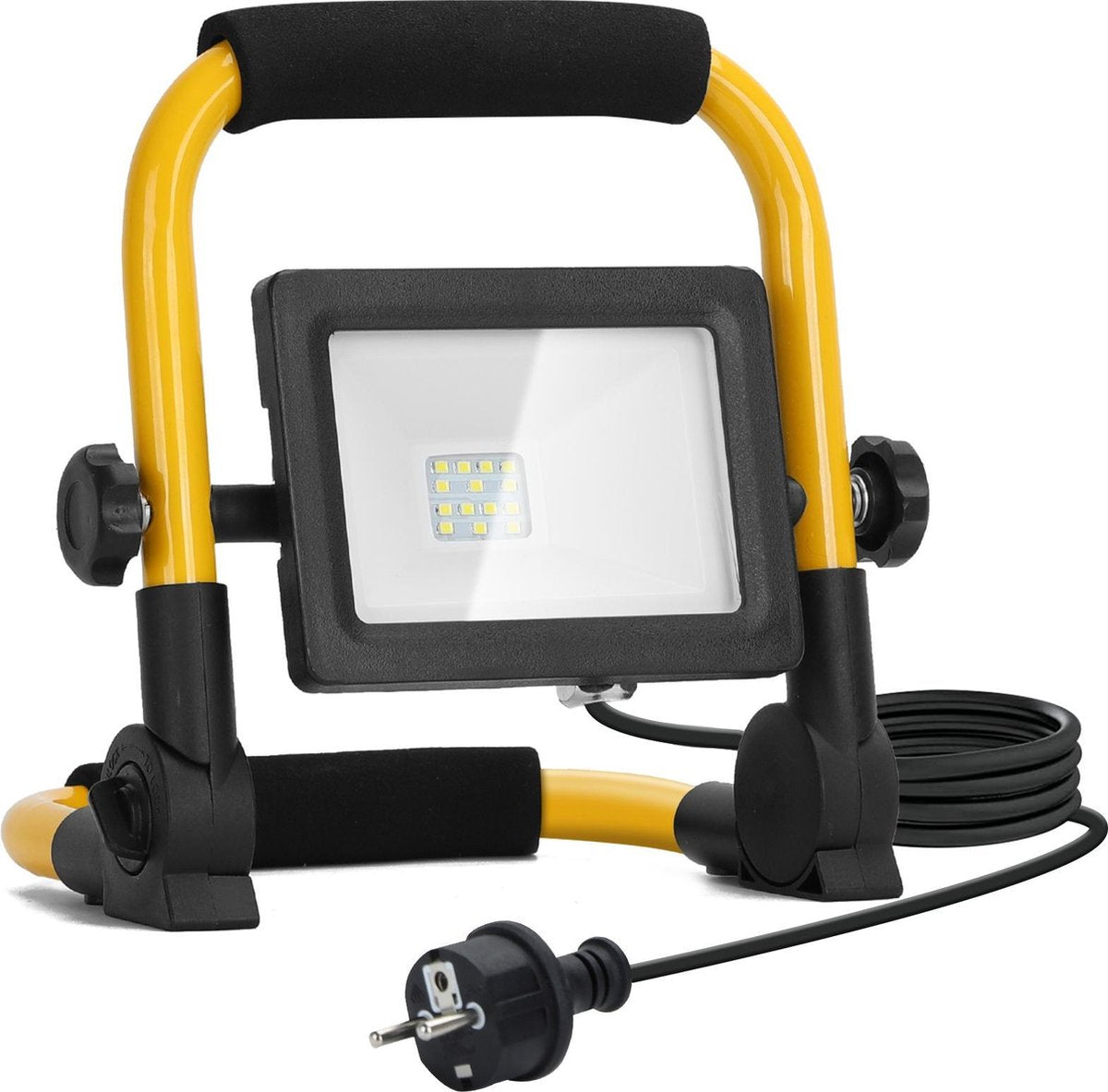 Aigostar 13VRP - LED Werklamp - Bouwlamp - IP44 stootvast - 10W - 900lumen - 6500K daglicht wit - incl. 180cm aansluitstekker