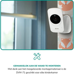 Alecto DVM-71 - Babyfoon met camera - Temperatuurweergave - Wit •