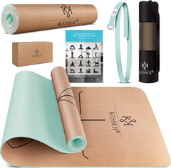 KESSER® Yoga Mat Extra Dik - 183x62cm - Antislip - Mintgroen