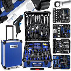 MASKO® 969 delige gereedschapskoffer - Gereedschapswagen - Blauw