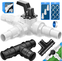 KESSER 12-delige Bypass set - Zwembadadapter - Wit