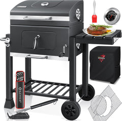 KESSER® XL Houtskoolbarbecue - RVS - BBQ - Antraciet