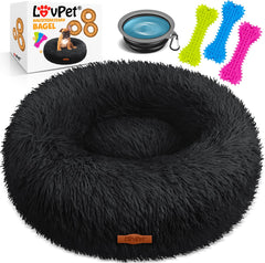LovPet® Hondenbed - Hondenmand - 70x70cm - XL - Zwart •
