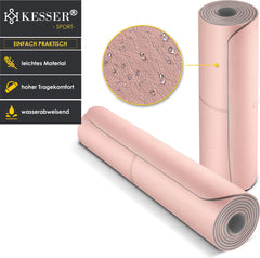 KESSER® Yoga Mat Extra Dik - 183x61cm - Antislip - Roze