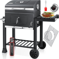 KESSER® XL Houtskoolbarbecue - RVS - BBQ - Antraciet