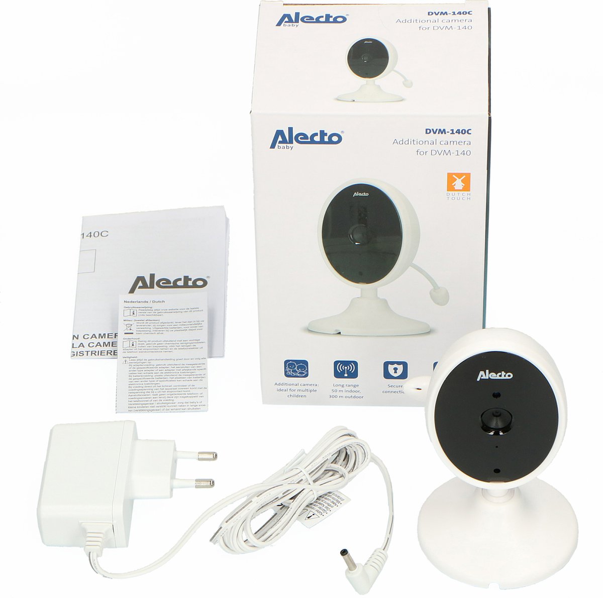 Alecto Babyfoonuitbreiding - DVM-140C - Camera voor DVM-140 - Wit