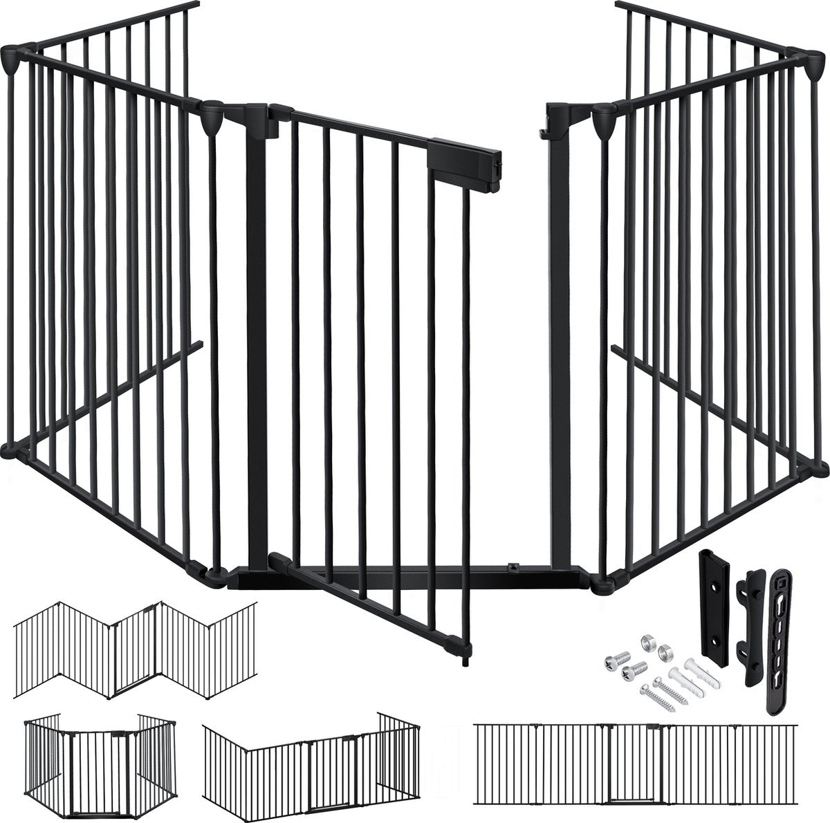 KESSER® Traphekje - Veiligheidshekje - 300cm - Zwart