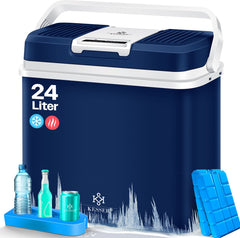 KESSER® Thermo-Elektrische Koelbox – 24L – 12V/230V – Marineblauw