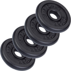 Halterschijven - Halter gewichten - 30 mm - Gietijzer - 4x1,25 kg - ScSPORTS®