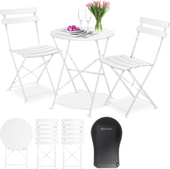 KESSER® Bistroset 2 Persoons - Tuinstoelen - Tuinset - Wit