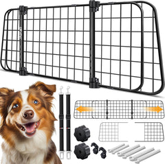 LovPet® Hondenrek Auto - Universeel - Bagagerek 30x91-153cm - Zwart