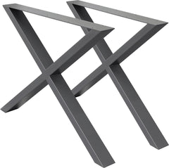 Tafelpoten - Metaal - 60x72 cm - Antraciet - ECD Germany