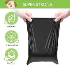 Hondenpoepzakjes - 1080 stuks - Zwart - Nobleza