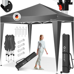 KESSER® Partytent - 3x3m - Paviljoen - Easy Up - Antraciet