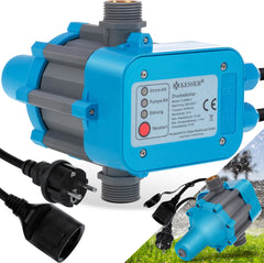 KESSER® Elektronische Drukschakelaar - Waterpomp Dompelpomp - Blauw •