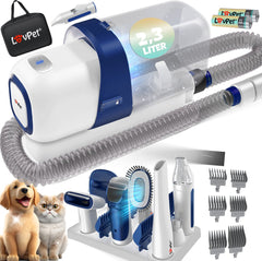 LOVPET® Hondentondeuse - Tondeuse voor dikke vacht  - Wit / Blauw