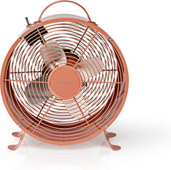 Nedis Tafelventilator - Netvoeding - Diameter: 250 mm - 20 W - 2-Snelheden - Oud Roze