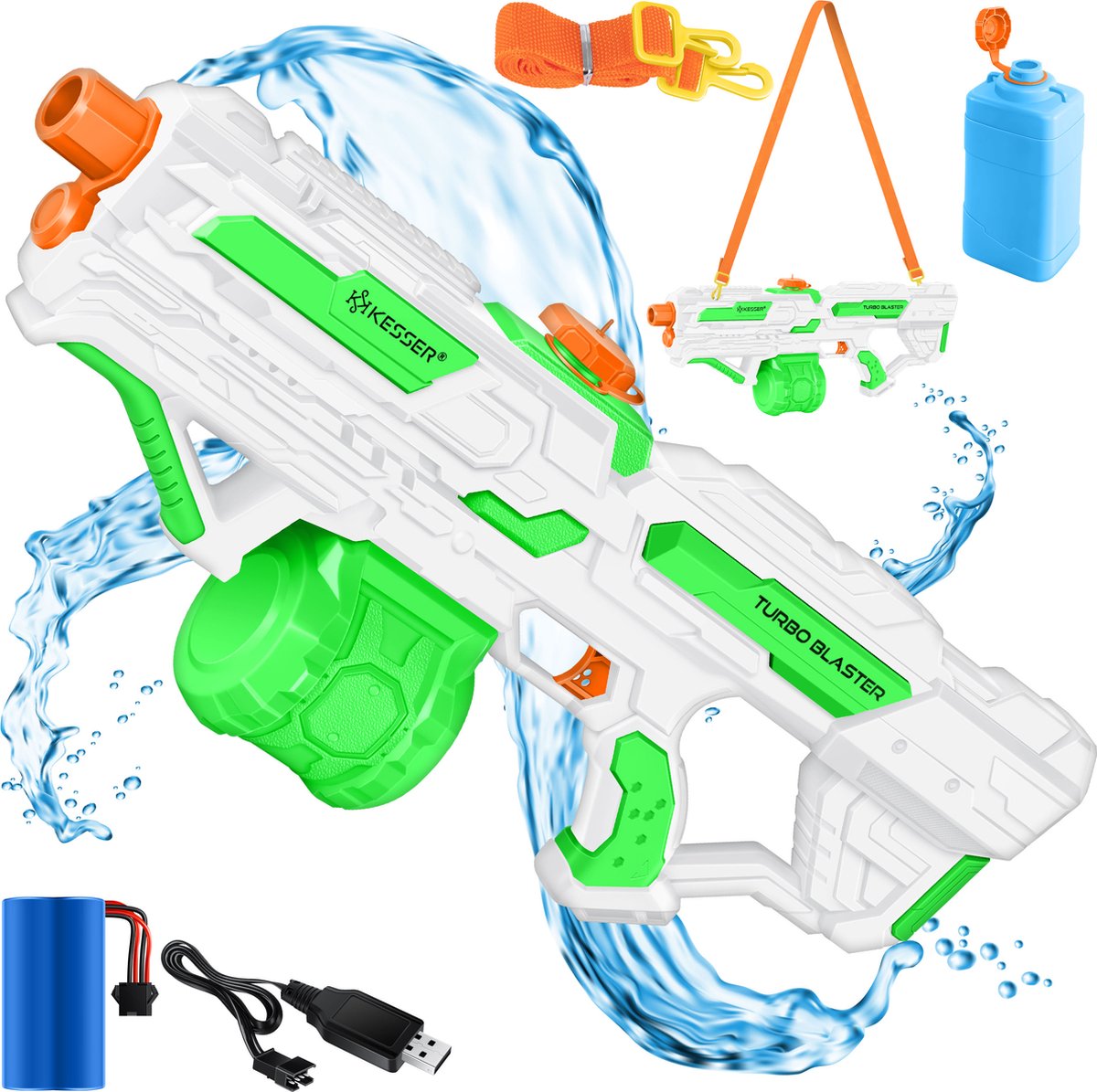 KESSER® Elektrisch Waterpistool - Zeer Krachtig - Wit
