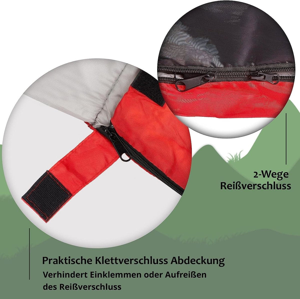 anaterra® Slaapzak Avontuur incl. draagtas - Koppelbaar - Dekenmodel - 3 seizoenen - Zomer - 210 x 70 cm