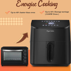 Airfryer - heteluchtfriteuse - 4.5L - 1350W - Zwart •