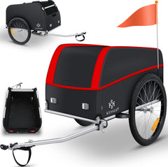 KESSER® Fietskar - Fietsaanhanger - Rood / Antraciet