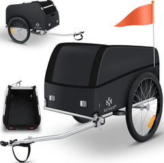 KESSER® Fietskar - Fietsaanhanger - Zwart / Antraciet •