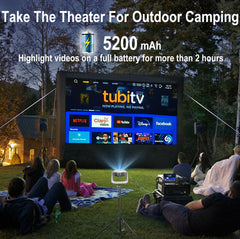 Beamer - Projector - 8000 Lumen - 1080P Full HD - Grijs - Lumenix®