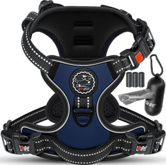 LOVPET® Reflecterende Hondentuigje - Hondenharnas - Marineblauw - XS