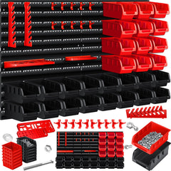 MASKO® Gereedschapswand - 45-delig - Inc. Haken - Rood