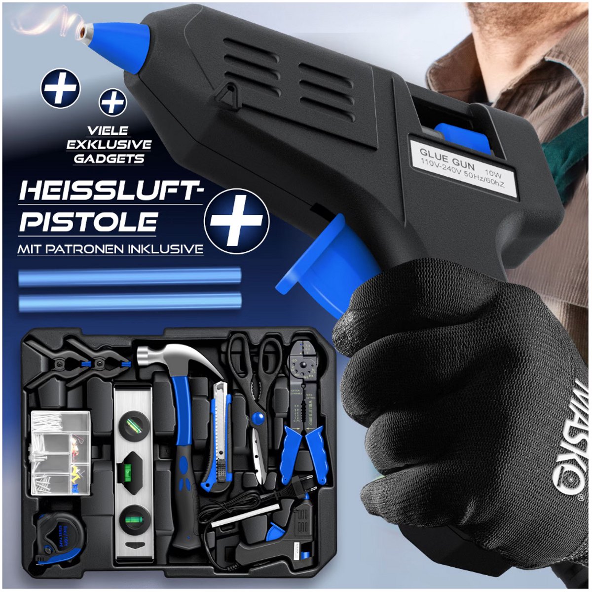 MASKO® 969 delige gereedschapskoffer - Gereedschapswagen - Blauw