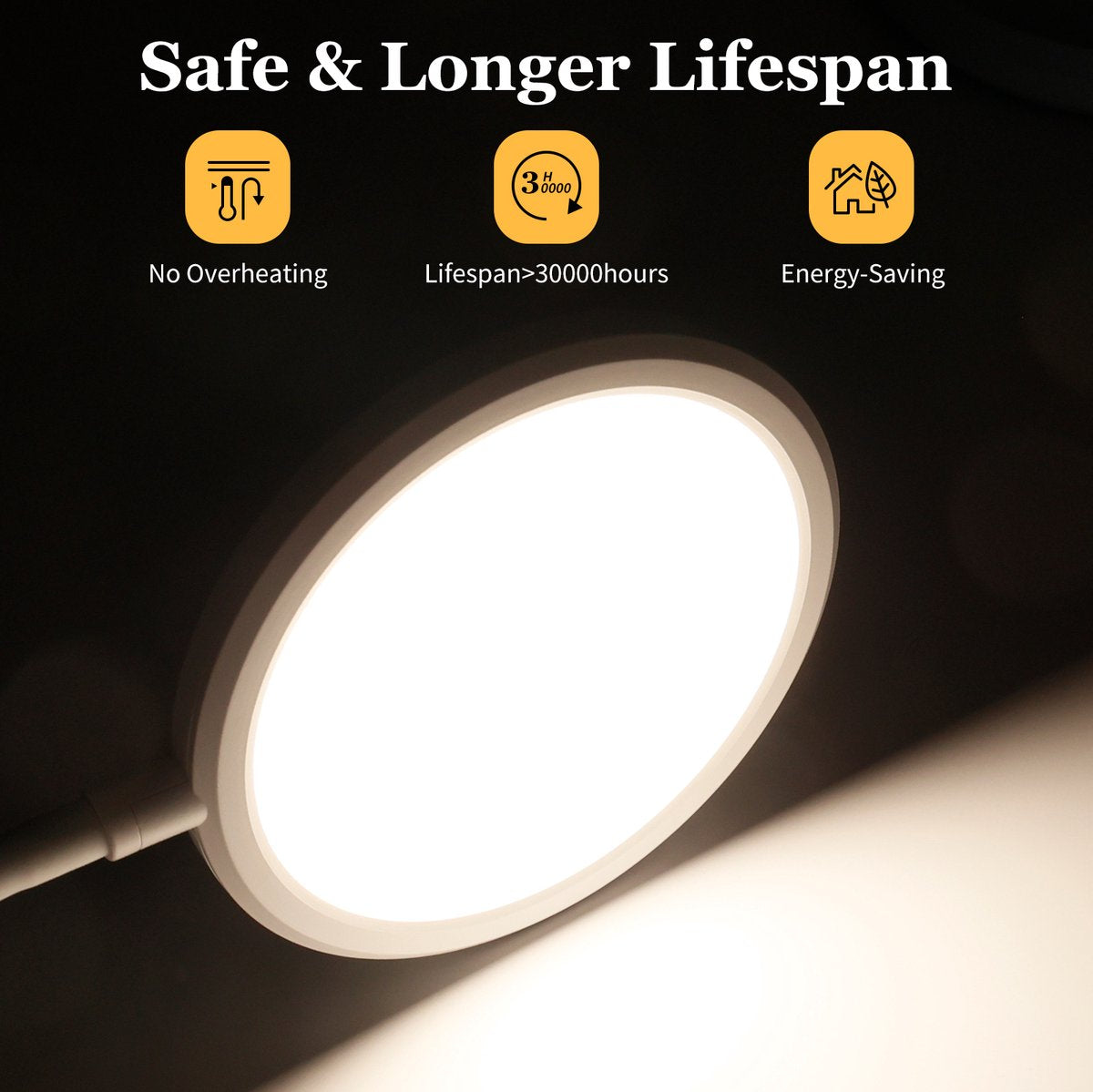 Aigostar Bureaulamp LED - Dimbaar - Tafellamp – Wit