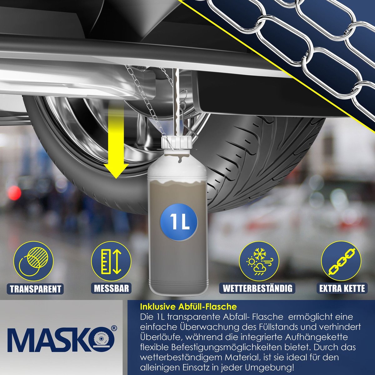 MASKO® Remontluchtingsapparaat - Remontluchter Auto - 3L - Wit