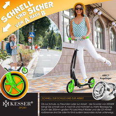 Kinderstep - Verstelbaar - Vouwbaar - Groen - KESSER®