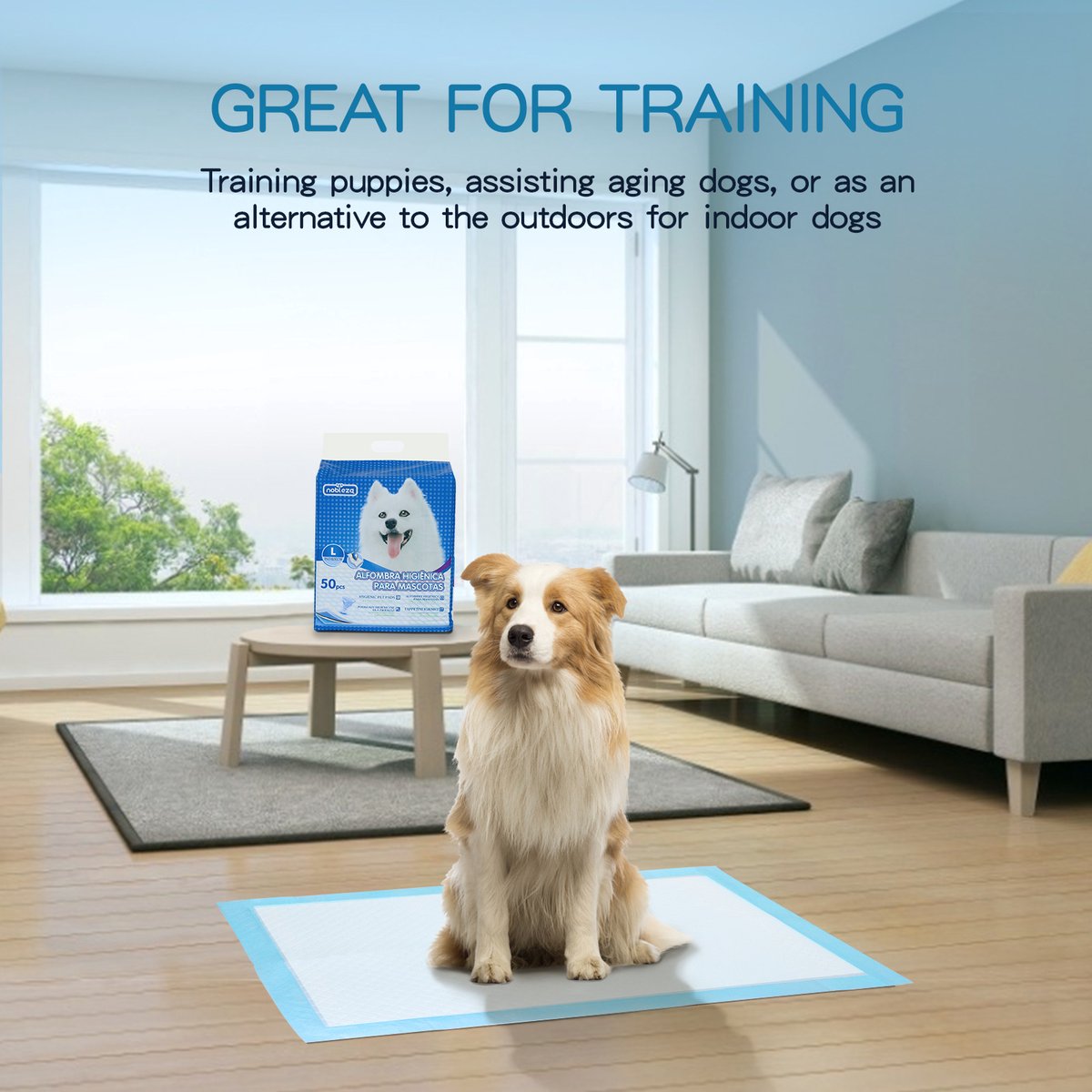 Puppy Training Pads - 60x90cm - 50 stuks - Nobleza