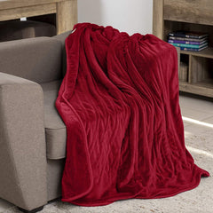 Elektrische deken - Warmtedeken - 2 persoons - 180x200 cm - Rood - Sinnlein® •