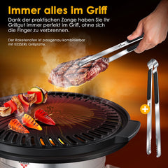 KESSER® Raket Stove - Gietijzer Grillpan - Dutch Oven - RVS - Grijs